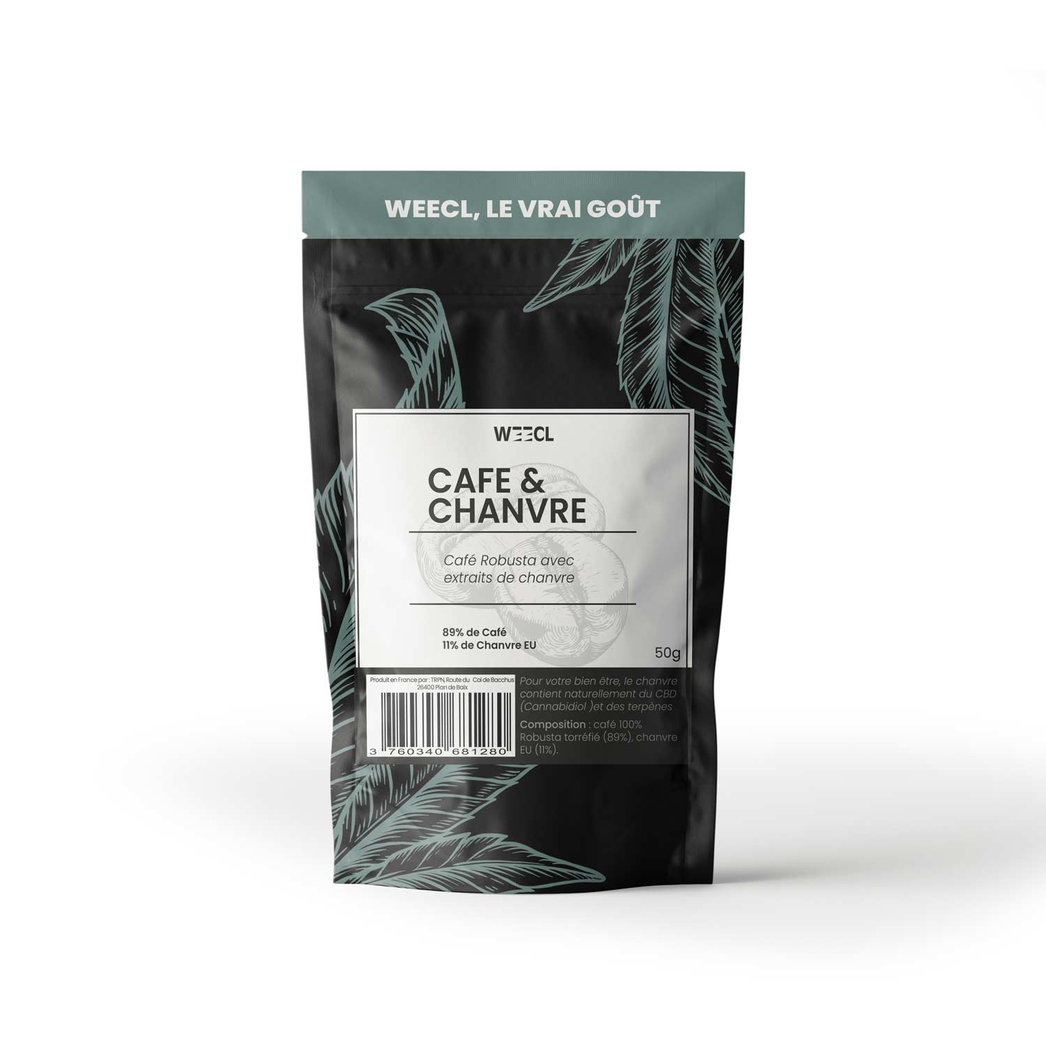 Café Chanvre avec du CBD Weecl Pro Grossiste français CBD CBG CBN