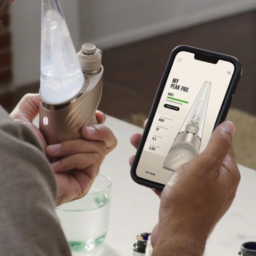 puffco-peak-pro-desert-app Coffret complet du Vaporisateur Puffco Peak Pro Desert avec accessoires