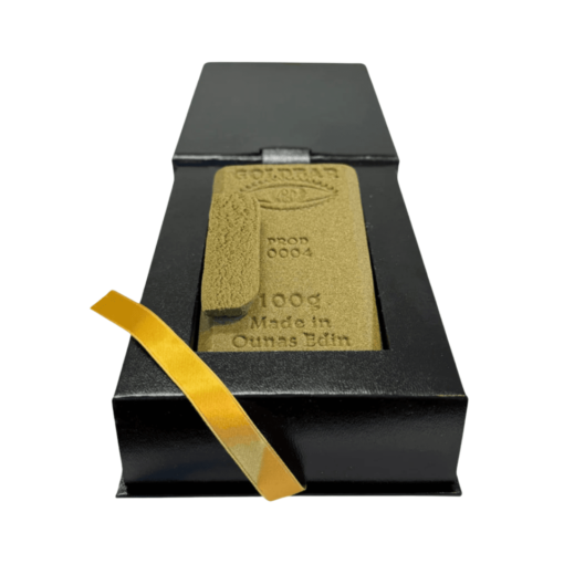 alt="Aspect doré de la résine Amnesia x Lemon – GOLDBAR420 – série limitée"