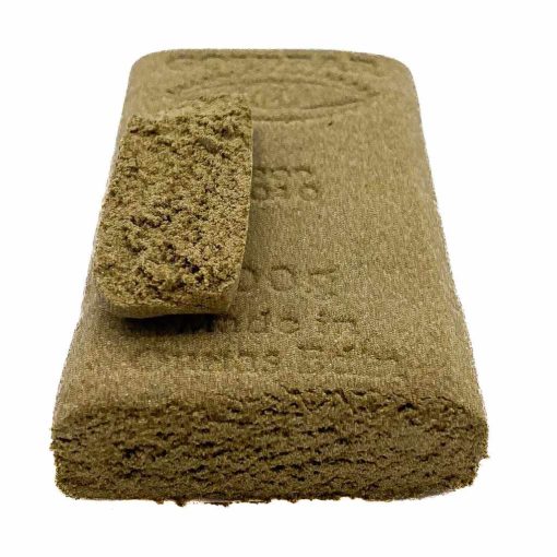 alt="Résine CBD River Rock – GOLDBAR420 en gros plan"