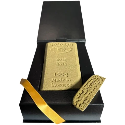 0015 Cbd hash Goldbar420-2026- Strawberry X Cannatonic - Lingot packaging