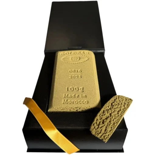 0016 Cbd hash Goldbar420-2026- Hq X Gourmet -Lingot packaging